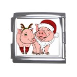 ugly christmas pig Mega Link Italian Charm (18mm)