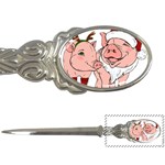 ugly christmas pig Letter Opener