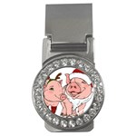 ugly christmas pig Money Clip (CZ)