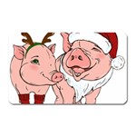 ugly christmas pig Magnet (Rectangular)