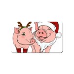 ugly christmas pig Magnet (Name Card)