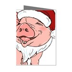 ugly christmas pig Mini Greeting Cards (Pkg of 8)