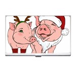 ugly christmas pig Business Card Holder