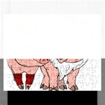 ugly christmas pig Jigsaw Puzzle (Rectangular)