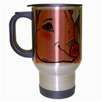 ugly christmas pig Travel Mug (Silver Gray)