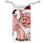 ugly christmas pig Jewelry Bag