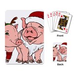 ugly christmas pig Playing Cards Single Design