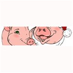 ugly christmas pig Large Bar Mat