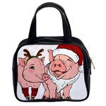 ugly christmas pig Classic Handbag (Two Sides)