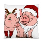 ugly christmas pig Standard Cushion Case (Two Sides)