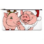 ugly christmas pig Pencil Case