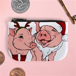 ugly christmas pig Mini Coin Purse