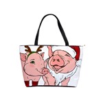 ugly christmas pig Classic Shoulder Handbag