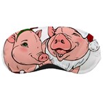 ugly christmas pig Sleeping Mask