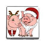 ugly christmas pig Memory Card Reader (Square 5 Slot)