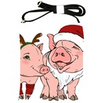 ugly christmas pig Shoulder Sling Bag