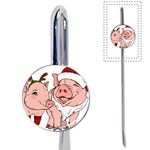 ugly christmas pig Book Mark