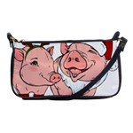 ugly christmas pig Shoulder Clutch Bag