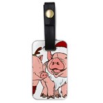 ugly christmas pig Luggage Tag (one side)