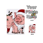 ugly christmas pig Playing Cards 54 (Mini)