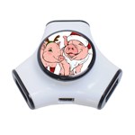 ugly christmas pig 3-Port USB Hub