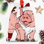 ugly christmas pig Ornament (Bell)