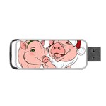 ugly christmas pig Portable USB Flash (One Side)