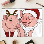 ugly christmas pig Cosmetic Bag (XXL)