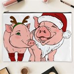 ugly christmas pig Cosmetic Bag (XXXL)