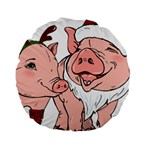 ugly christmas pig Standard 15  Premium Round Cushion 