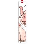 ugly christmas pig Large Book Mark