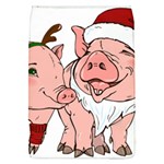 ugly christmas pig Removable Flap Cover (L)