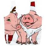 ugly christmas pig Full Print Recycle Bag (XL)