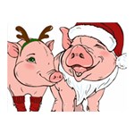 ugly christmas pig Double Sided Flano Blanket (Mini)