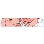 ugly christmas pig Small Flano Scarf