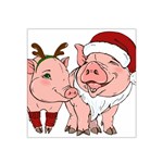 ugly christmas pig Satin Bandana Scarf