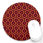 halloween hotel carpet Round Mousepad