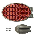 halloween hotel carpet Money Clip (Oval)