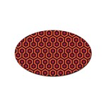 halloween hotel carpet Sticker (Oval)