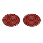 halloween hotel carpet Cufflinks (Oval)