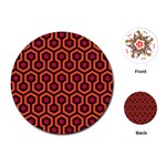 halloween hotel carpet Playing Cards (Round)