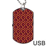 halloween hotel carpet Dog Tag USB Flash (Two Sides)