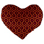 halloween hotel carpet Large 19  Premium Heart Shape Cushion