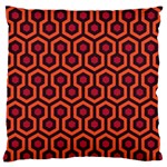 halloween hotel carpet Large Flano Cushion Case (One Side)