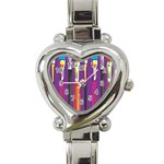 pop134a Heart Italian Charm Watch