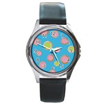 pop135a Round Metal Watch