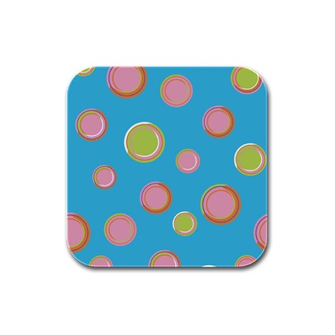 pop135a Rubber Square Coaster (4 pack) from ArtsNow.com Front