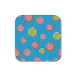 pop135a Rubber Square Coaster (4 pack)