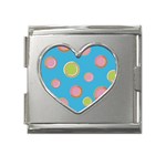 pop135a Mega Link Heart Italian Charm (18mm)