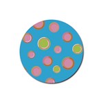 pop135a Rubber Round Coaster (4 pack)